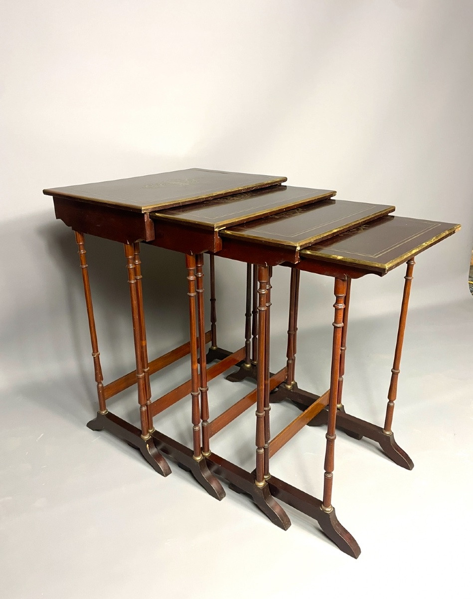 Set Of 4 Nesting Tables From The Napoleon III Period-photo-3