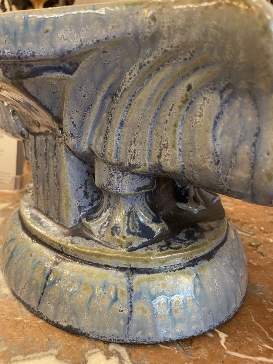 Pelican Planter, Art Deco, Roger Guerin-photo-3