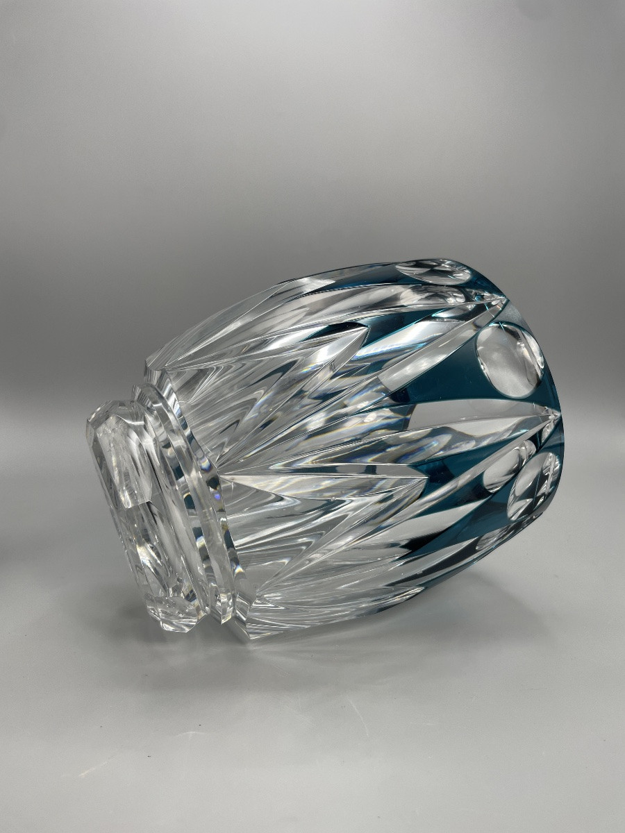 Art Deco Vase By Val Saint Lambert Crystal Factory -photo-4