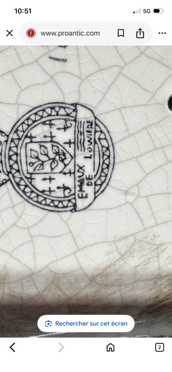 Tigre marchant en céramique craquelée, sculpture animalière Art Déco, vers 1930.-photo-2