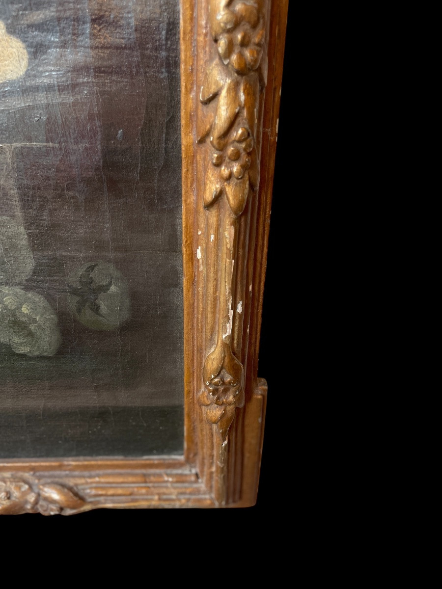 Nature morte aux fleurs, Huile sur toile dans son cadre d’origine-photo-2