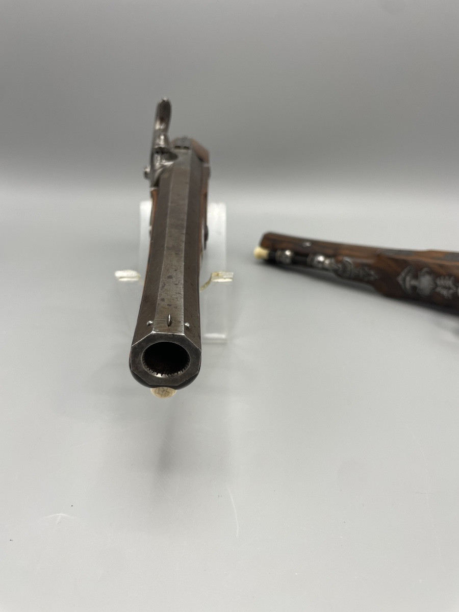 Paire de pistolets d’époque Empire, signés Berleur-photo-4