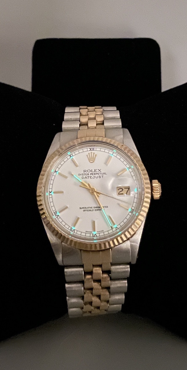 Rolex Datejust 36 Gold/steel - Jubilee Bracelet - White Dial - Swiss Made-photo-4