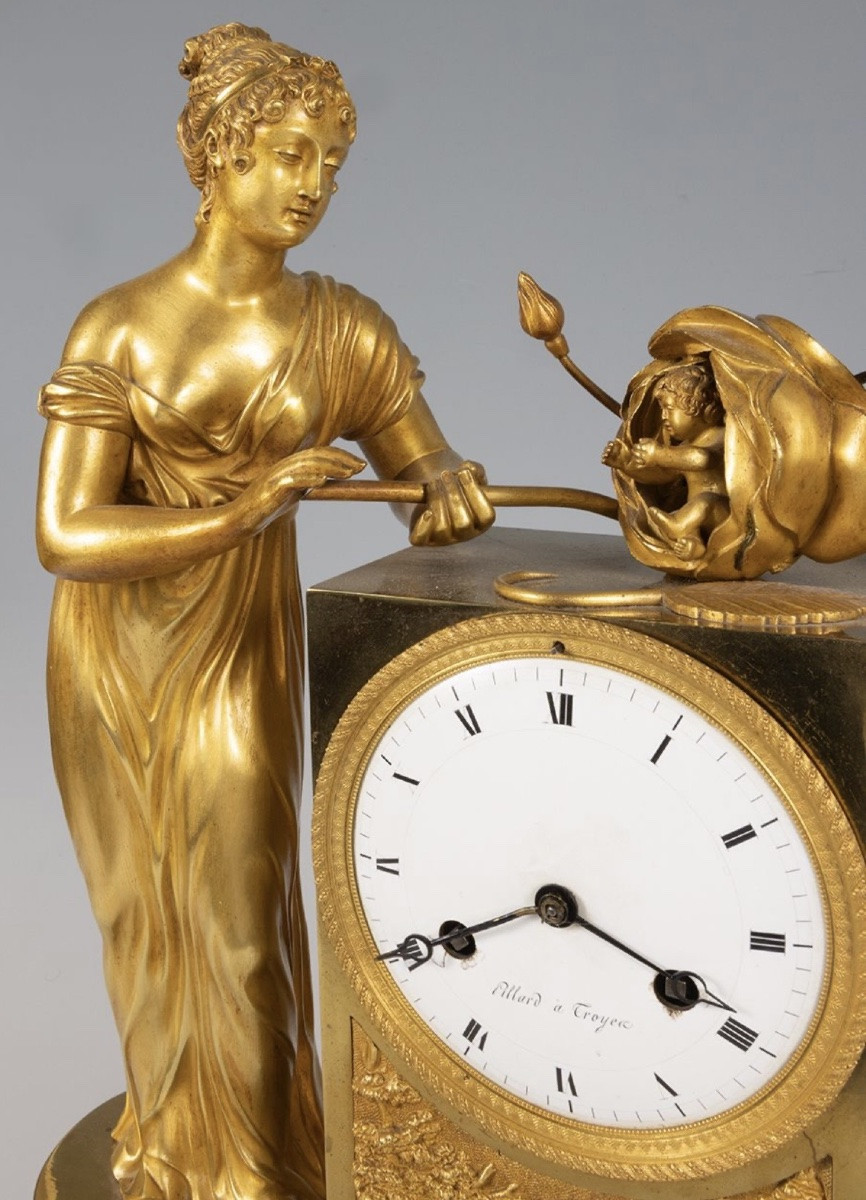 Élégante pendule d’époque Empire , France, vers 1825-photo-3