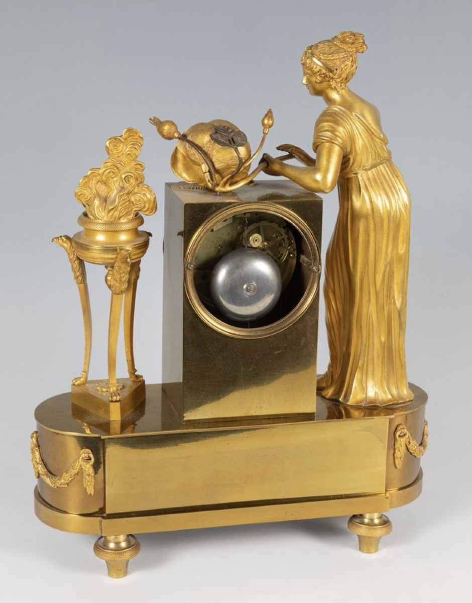 Élégante pendule d’époque Empire , France, vers 1825-photo-2