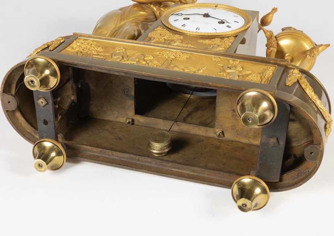 Élégante pendule d’époque Empire , France, vers 1825-photo-4