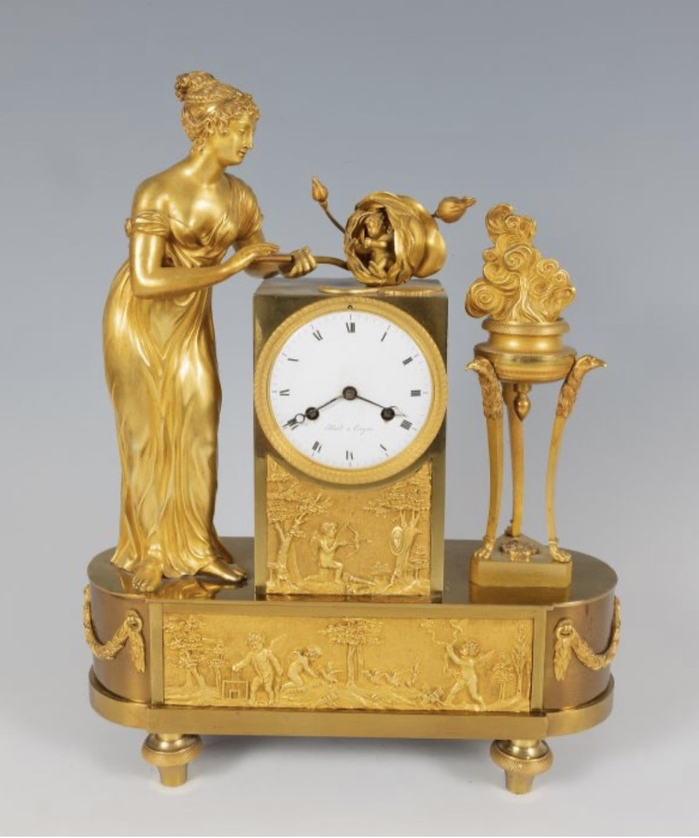 Élégante pendule d’époque Empire , France, vers 1825-photo-6