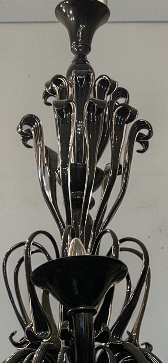 Murano Glass Chandelier With 12 Arms Circa 1970-photo-3