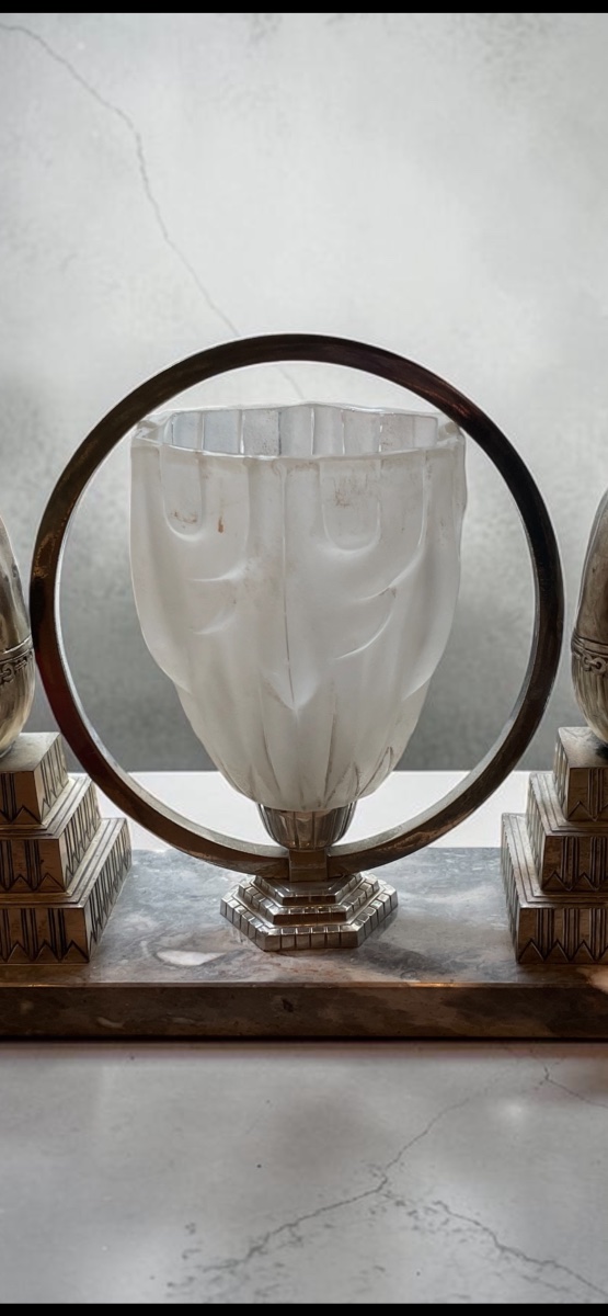 Jacques Limousin Egyptian Art Deco Lamp-photo-5