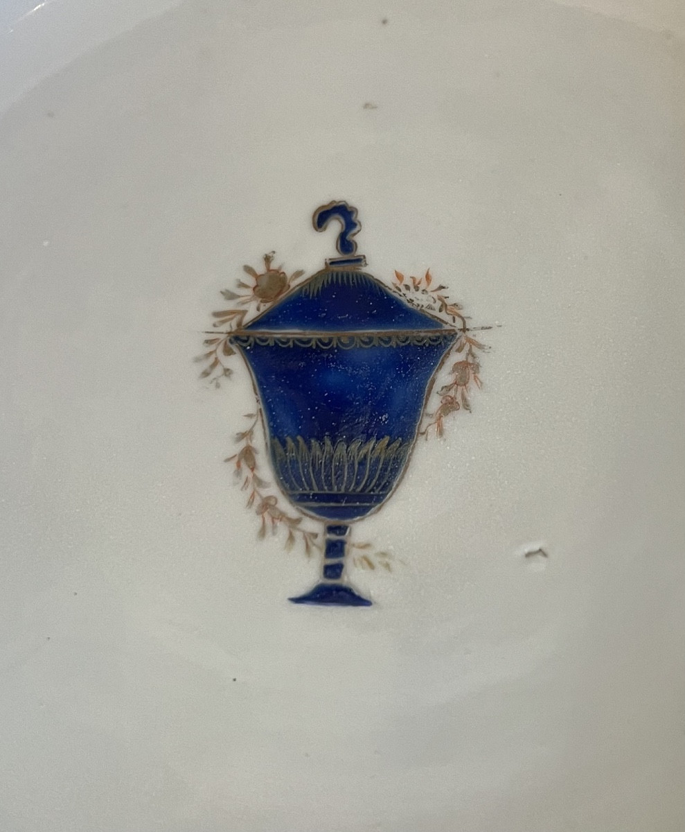 Pair Of Chinese Export Porcelain Plates – Compagnie Des Indes Late 18th Century Period-photo-2