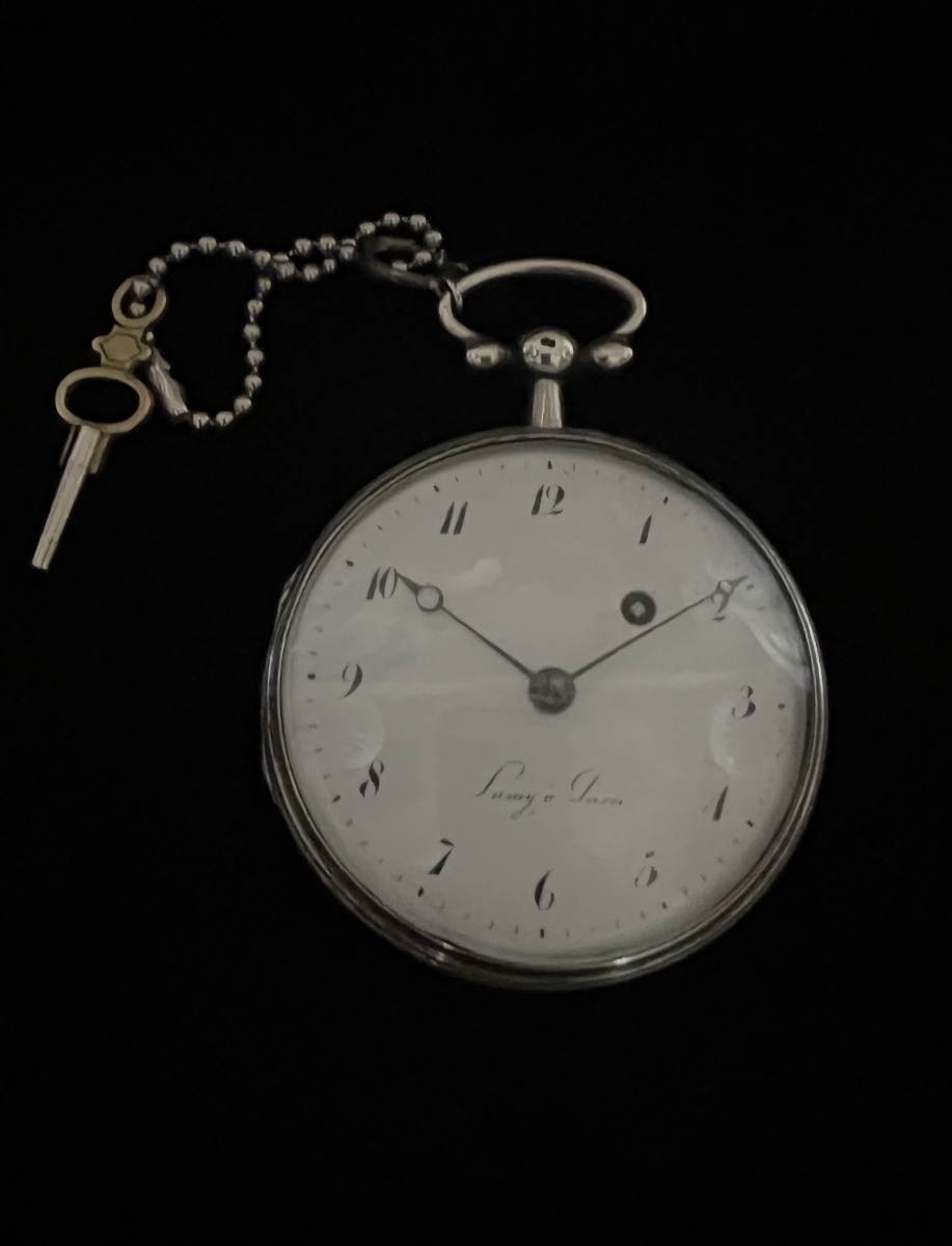 Empire Silver Gousset Watch Signed Lamy à Paris - Circa 1800 / 1820-photo-2