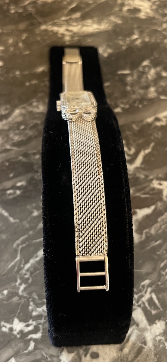 Art Deco Bracelet Watch In Platinum, 18-carat White Gold And Diamonds - Circa 1910-1920-photo-7