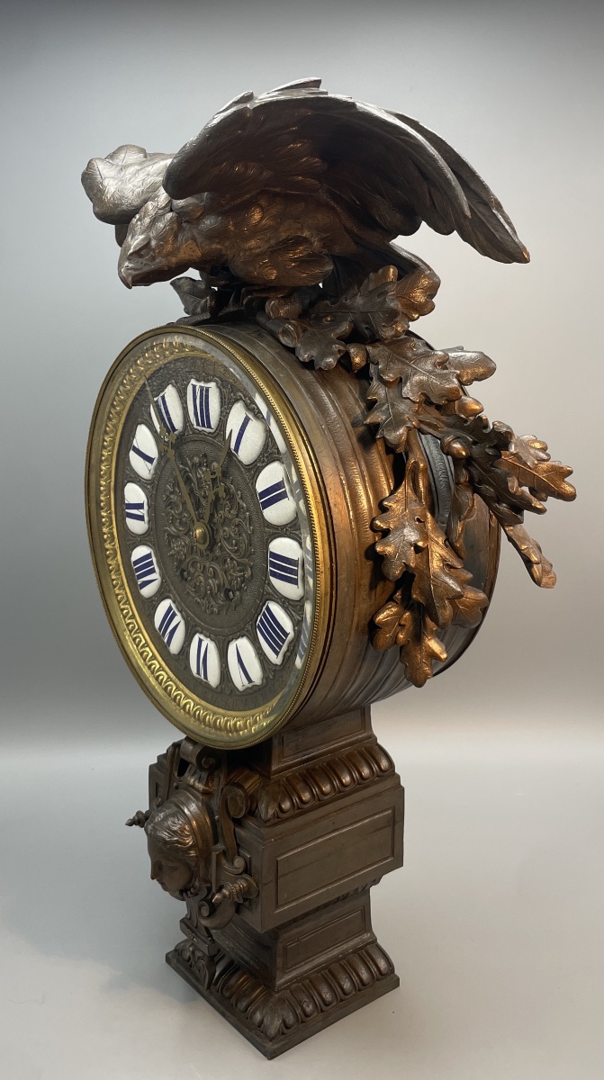 Clock With An Imperial Eagle – Napoleon III Period, Circa 1855-photo-3