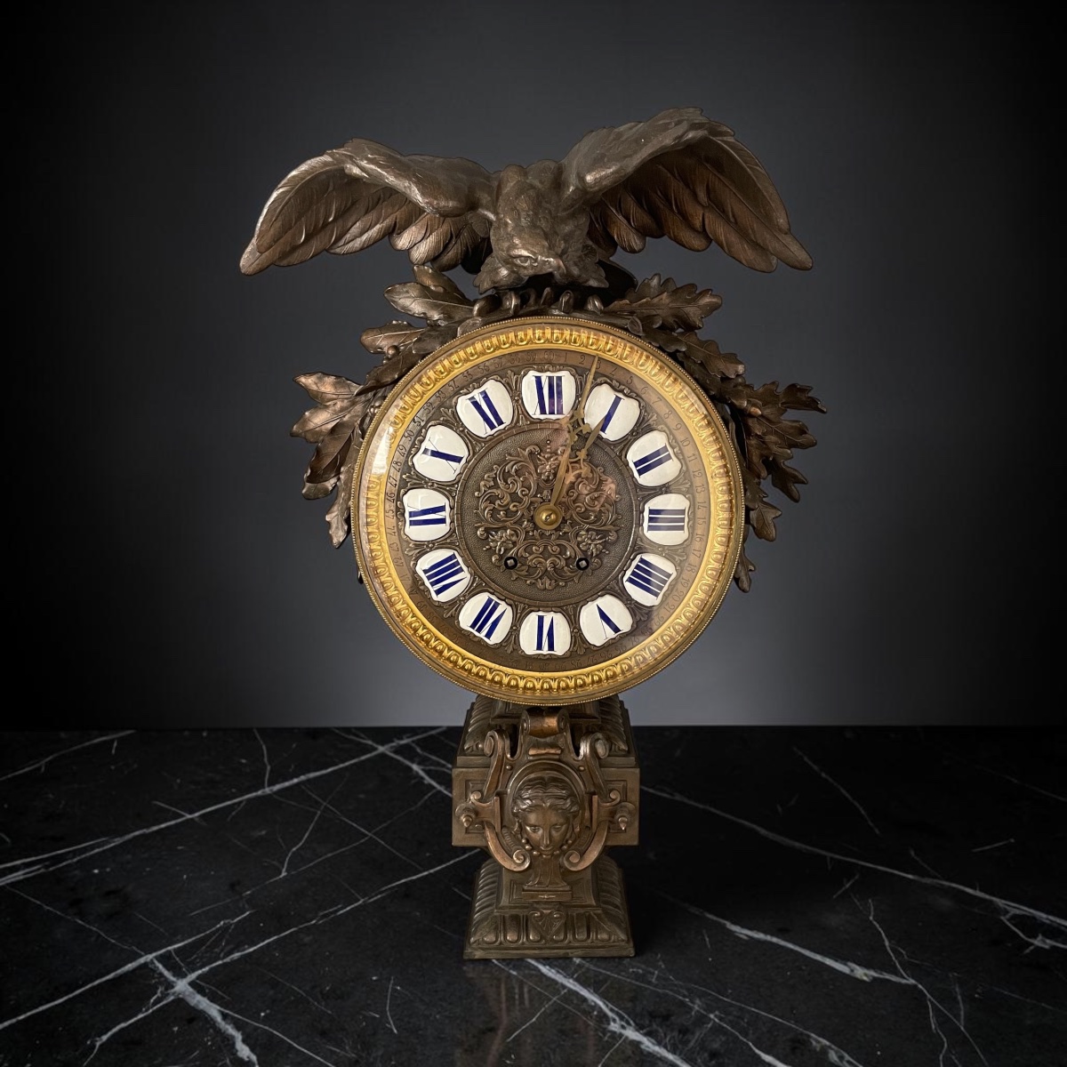 Clock With An Imperial Eagle – Napoleon III Period, Circa 1855-photo-8