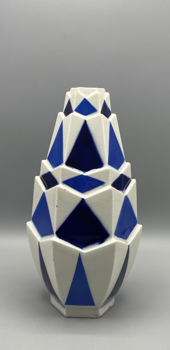Modernist Art Deco Vase, Saint-clément, Model 777, Circa 1930-photo-2