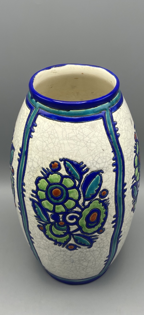 Charles Catteau – Vase Art Déco Boch Frères Keramis – Décor D.957 – Vers 1925-photo-2