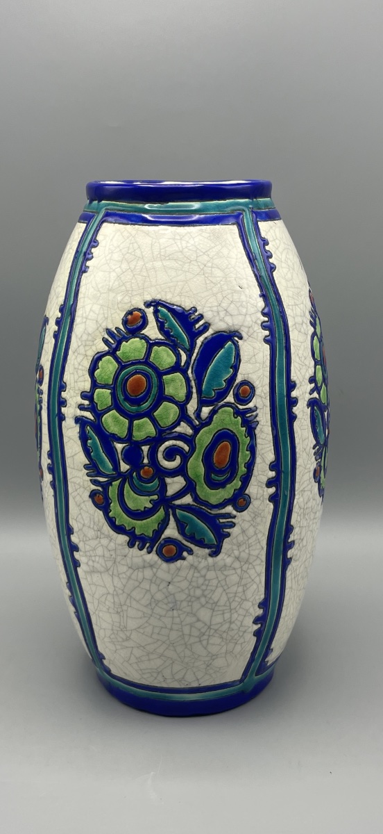 Charles Catteau – Vase Art Déco Boch Frères Keramis – Décor D.957 – Vers 1925