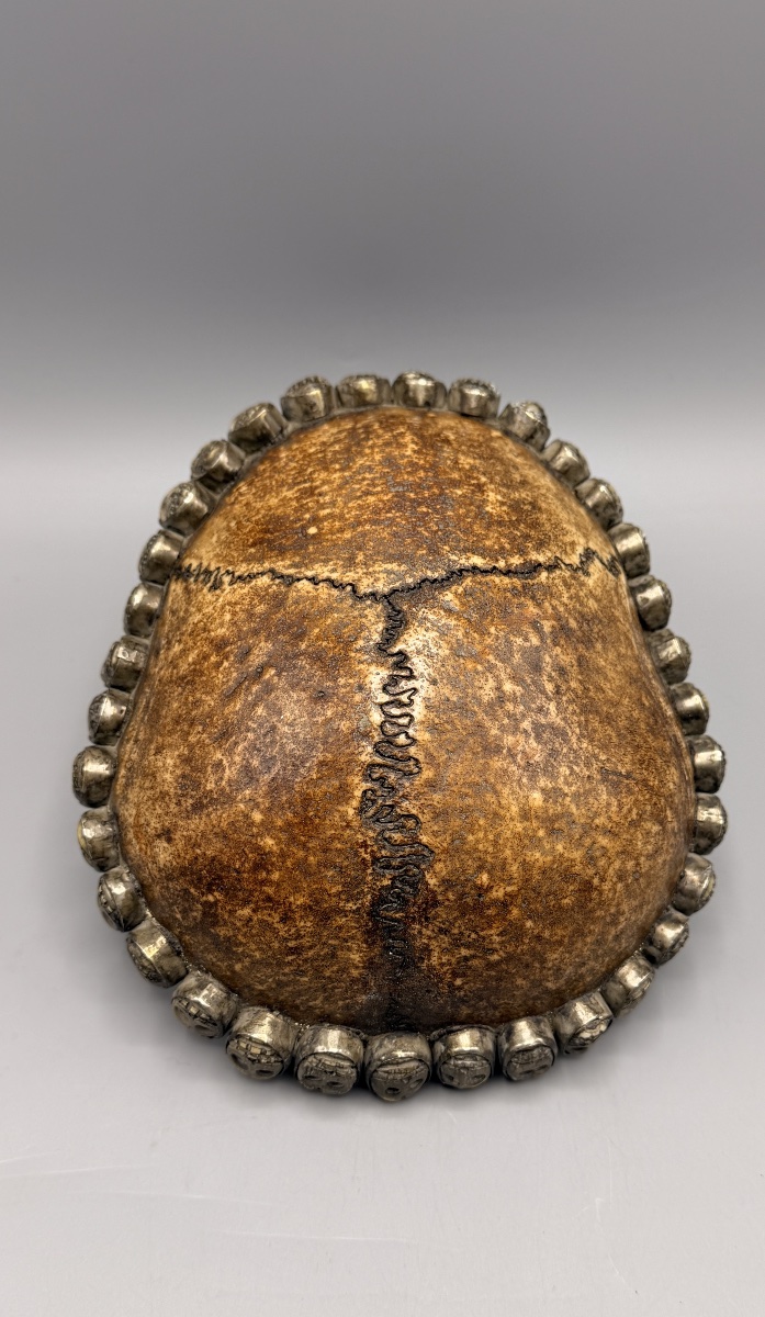 Kapala – Tibetan Libation Cup Made Of Skull And Silver, Late 19th–early 20th Century-photo-3