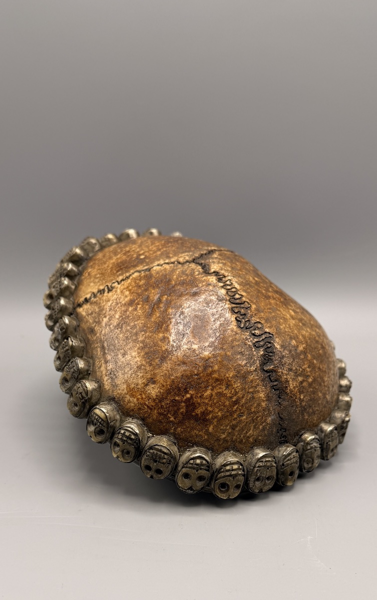 Kapala – Tibetan Libation Cup Made Of Skull And Silver, Late 19th–early 20th Century-photo-4
