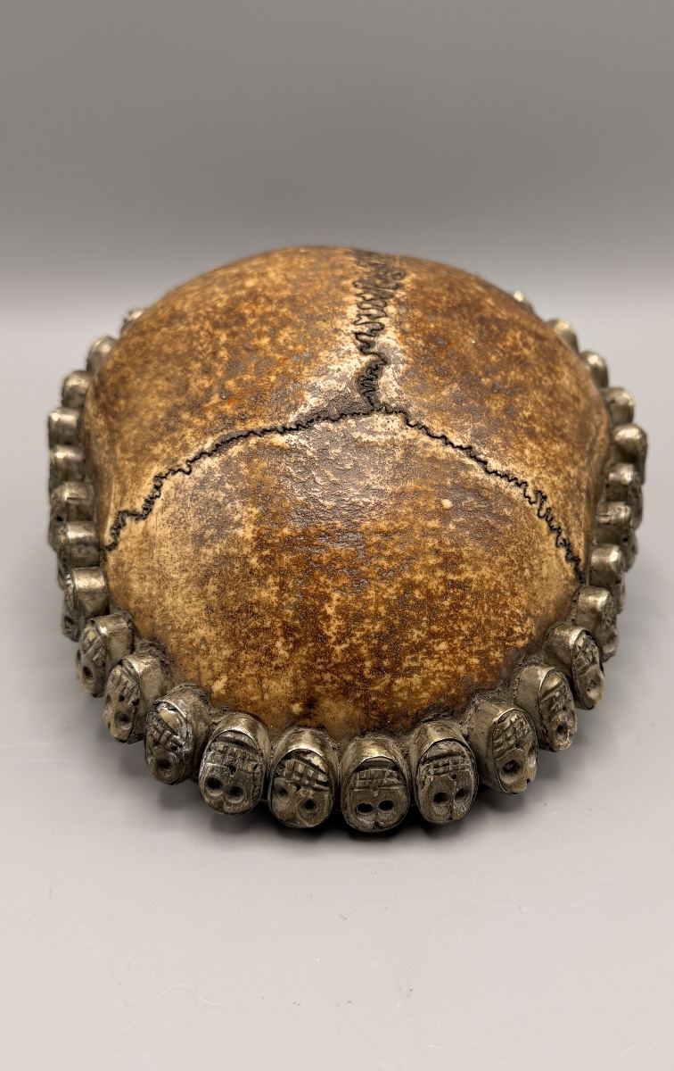 Kapala – Tibetan Libation Cup Made Of Skull And Silver, Late 19th–early 20th Century