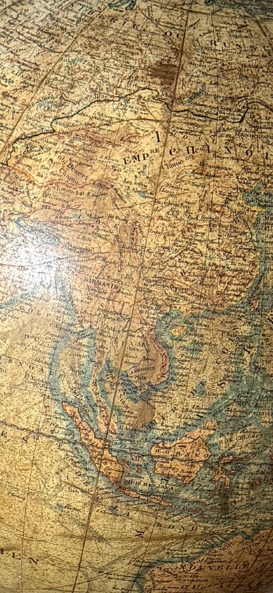 Globe terrestre ancien, J. Lebègue & Cie Éditeurs, Paris – fin XIXe -photo-3