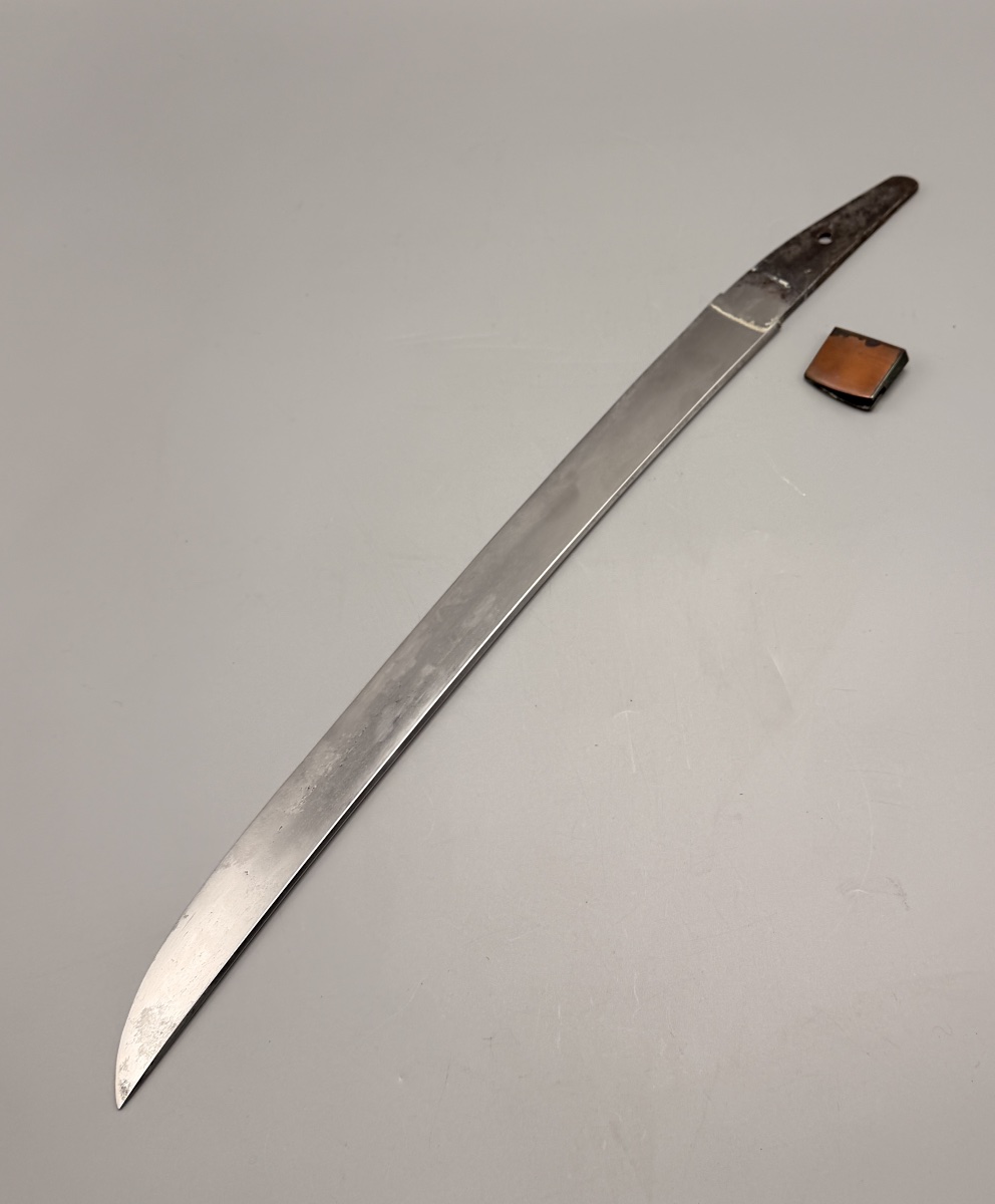 Wakizashi japonais fourreau en peau de raie et kozuka Vers 1860-photo-6