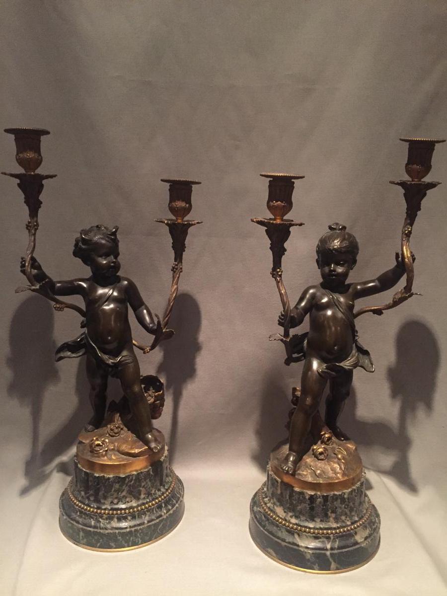 Pair Of Candelabra Napoleon III-photo-2