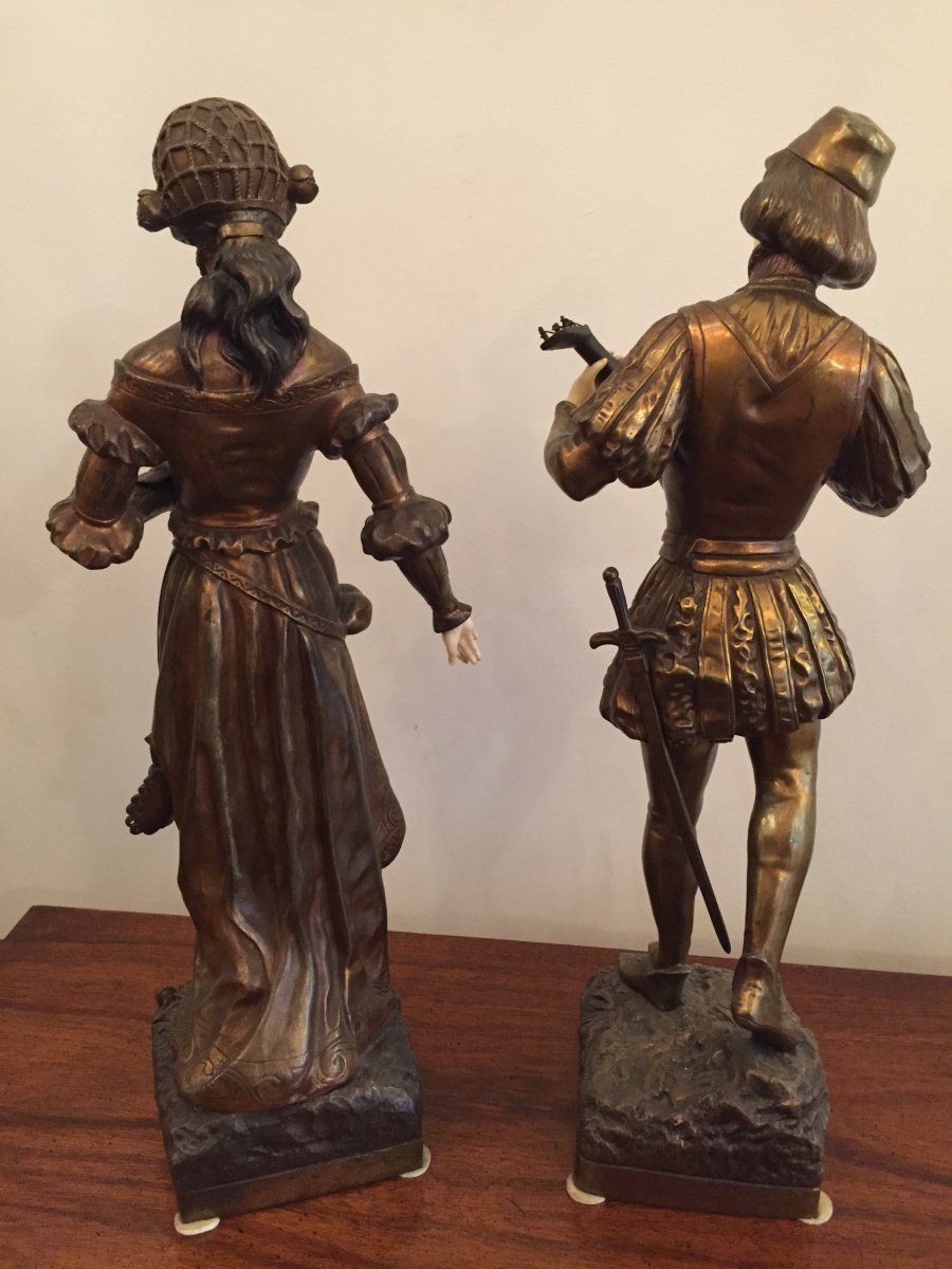 Troubadour Chryselephantine Couple-photo-4