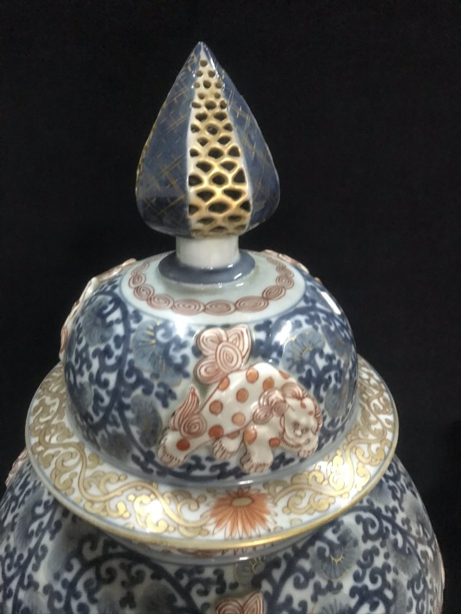 Imari Japan Potiche Vase-photo-1