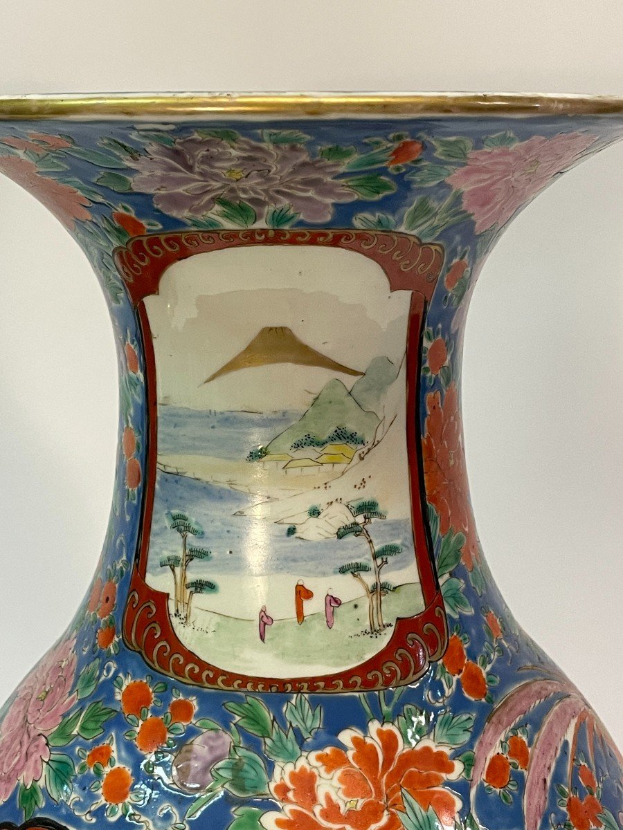 Paire de vase XIX Meiji "La préparation du Samouraï "-photo-4