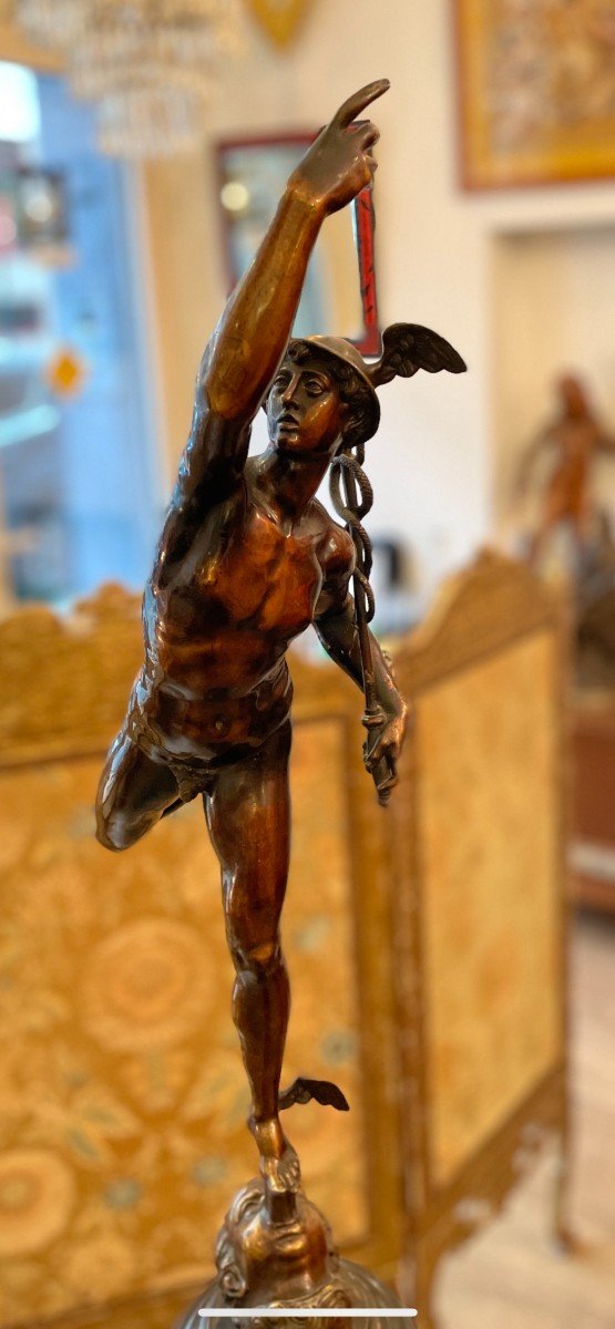 Sculpture Mercury Hermes XIX Century-photo-2
