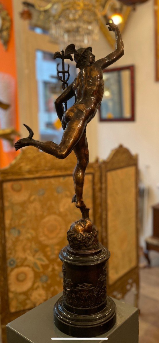 Sculpture Mercury Hermes XIX Century-photo-2