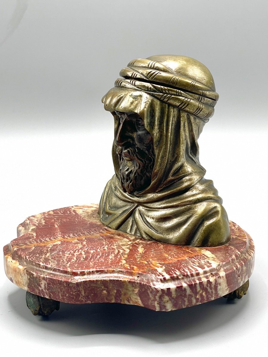 Inkwell Orientalist Art Deco