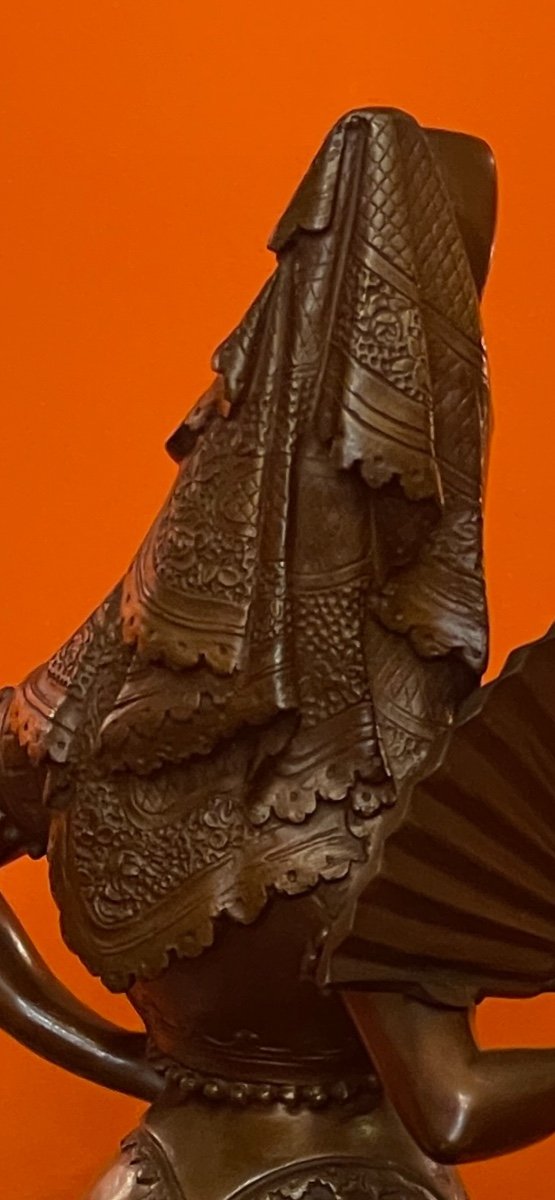 Sculpture En Bronze « carmen » Par Auguste De Wever -photo-1