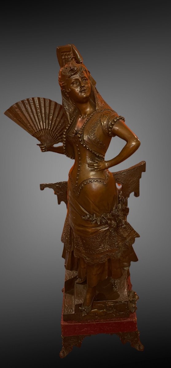 Sculpture En Bronze « carmen » Par Auguste De Wever 