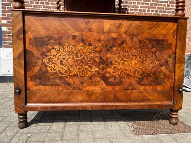 Canopy Bed In Marquetry XVIII Century-photo-3