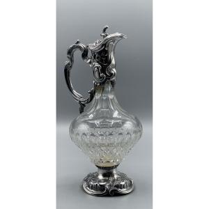 Carafe Louis XV Style Silver And Crystal