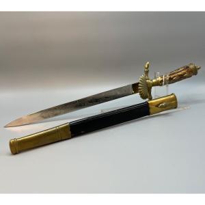 Dague De Chasse Et Sa Ceinture 