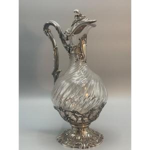 French Louis XV Style Ewer In Sterling Silver