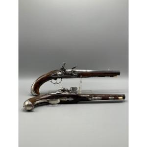 Paire De Pistolet à Silex D’époque Louisxv Nicolas Bosset