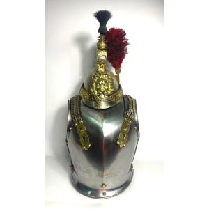 Casque  De Cuirassier Et Cuirasse De Troupe Second Empire