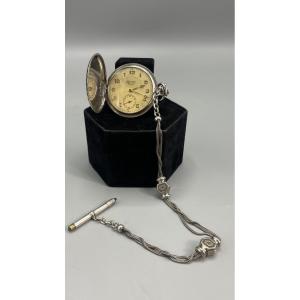 Art Deco Pocket Watch And Its Chatelaine 
