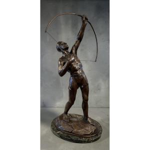 Art Deco Bronze Sculpture The Archer