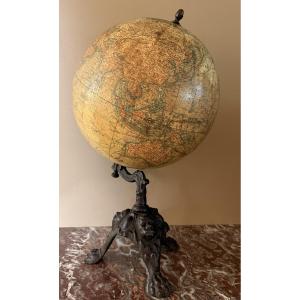 Antique Globe, J. Lebègue & Cie éditeurs, Paris – Late 19th Century