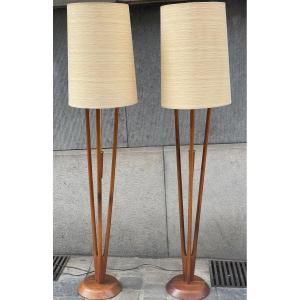 Paire De Lampadaire Américain 