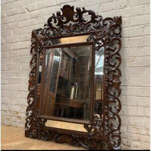 Pare Close Mirror In Solid Oak Wood