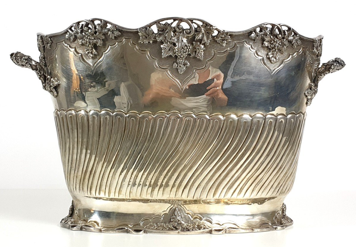 Double Wine Cooler Sterling Silver Champagne Bucket 2.2kg