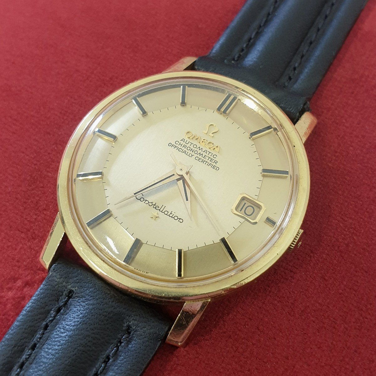 Omega Constellation Pie Pan 18k Or-photo-3
