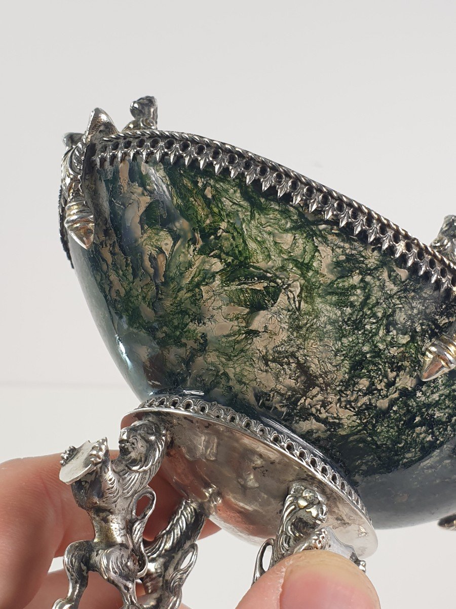 Silver And Agate Cup Vienna 19th Century-photo-7