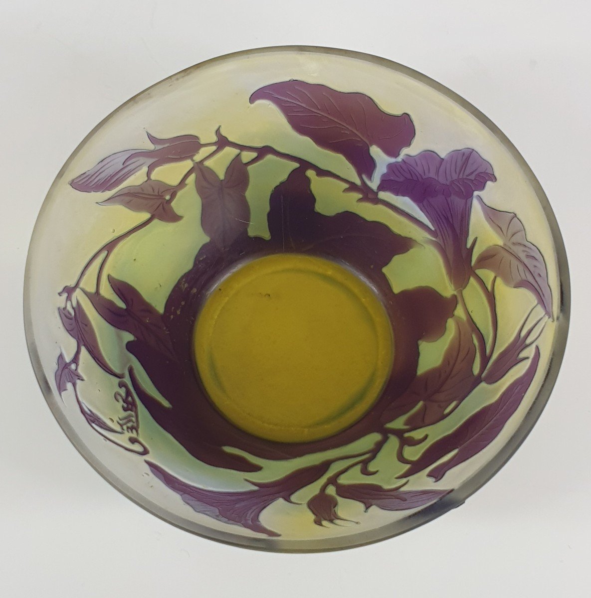 Petit Vase En Verre Galle-photo-3
